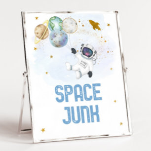 宇宙ジャンク宇宙飛行士宇宙誕生日スナックサイン ポスター