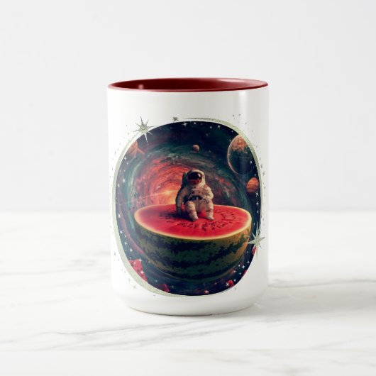 宇宙スイカ宇宙飛行士 マグカップ (中央)
