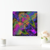 宇宙スカイアンダーザウォーター スクエア壁時計 (ホーム)