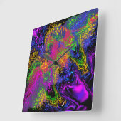 宇宙スカイアンダーザウォーター スクエア壁時計 (傾斜)