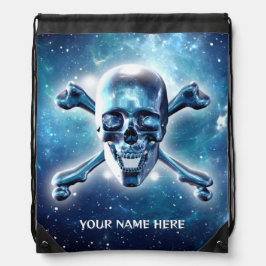 宇宙スカル。カスタマイズ ナップサック