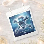 宇宙スカル。カスタマイズ フェイバーバッグ (クリップ留めされた状態)