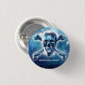 宇宙スカル。カスタマイズ 缶バッジ (正面&裏面)