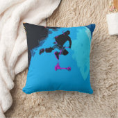 宇宙スクーター – スタントスクーターボーイ クッション (ブランケット)