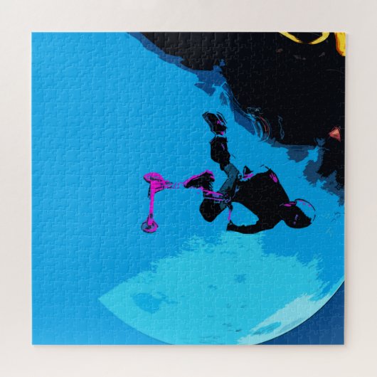 宇宙スクーター – スタントスクーターボーイ ジグソーパズル (横)