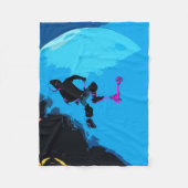 宇宙スクーター – スタントスクーターボーフリース毛布 フリースブランケット (正面)