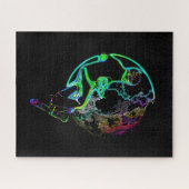 宇宙スクー飛んでいるト – スクーター ジグソーパズル (横)