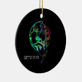 宇宙スクー飛んでいるト – スクーター セラミックオーナメント (右)