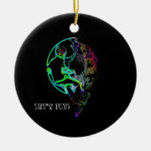 宇宙スクー飛んでいるト – スクーター セラミックオーナメント (正面)