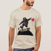 宇宙スケーター スケボーアストロノート Tシャツ