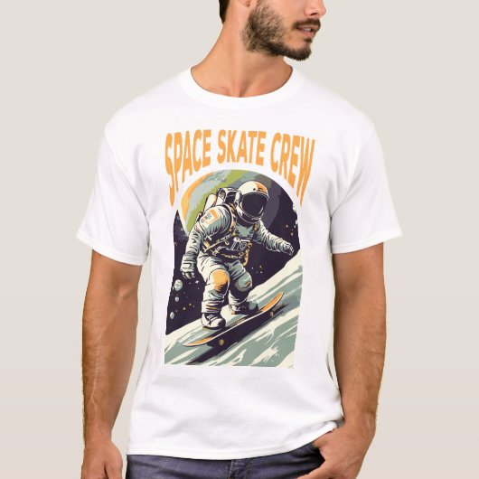 宇宙スケートクルー Tシャツ (正面)