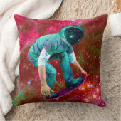 宇宙スケートボーダー クッション (ブランケット)