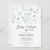 宇宙スターズベビーシャワーバイメール 招待状 (正面)