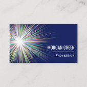 宇宙スターバストの動的濃紺 名刺 (正面)