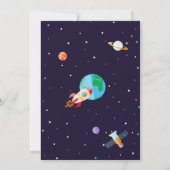 宇宙スター誕生日招待状 アウト・オブ・ディス・ワールド 招待状 (裏面)