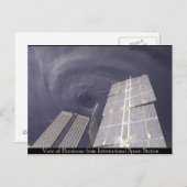 宇宙ステーションのハリケーン ポストカード (正面/裏面)