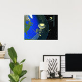 宇宙ステーションエレベーター ポスター (ホームオフィス)