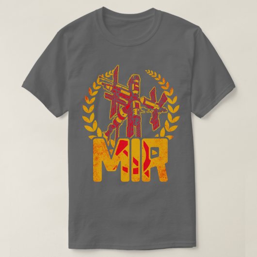 宇宙ステーションミール4 Tシャツ (デザイン正面)