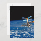 宇宙ステーション周回地球3 ポストカード (正面/裏面)