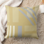 宇宙ストライプ金ゴールド クッション (ブランケット)