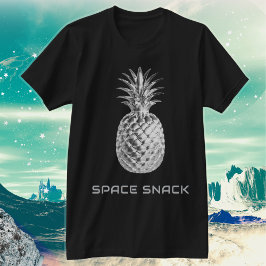 宇宙スナックシルバーパイナップル Tシャツ