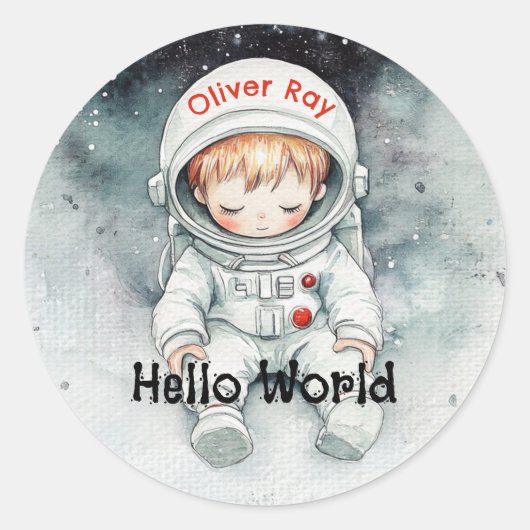 宇宙スヌーズシール ラウンドシール (正面)