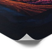 宇宙スパイラルの旅:ビジョンサイケデリック ポスター (角)