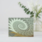 宇宙スパイラル – 聖幾何学ゴールデンスパイラル ポストカード (スタンド正面)