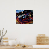 宇宙スリルコズミックローラーコースターアーティストコンセプト ポスター (キッチン)