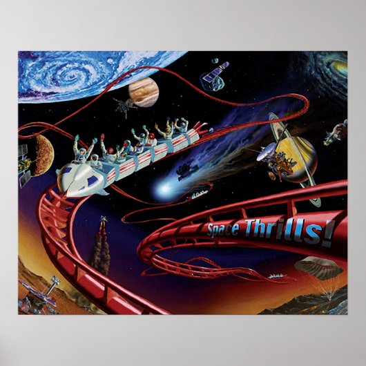 宇宙スリルコズミックローラーコースターアーティストコンセプト ポスター (正面)
