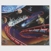 宇宙スリルコズミックローラーコースターアーティストコンセプト ラッピングペーパー (フラット)