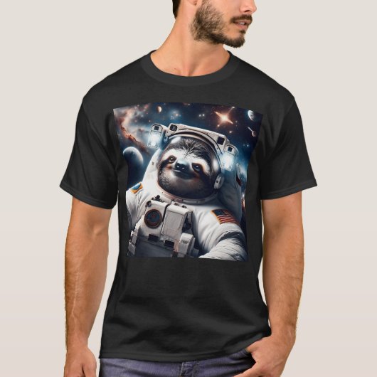 宇宙スロース宇宙飛行士 Tシャツ (正面)