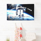 宇宙スーツ宇宙飛行士の誕生日ブラストカスタムオフ 横断幕 (インサイチュ)