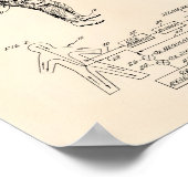 宇宙スーツ熱交換器1967特許古いピーパー ポスター (角)