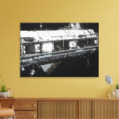 宇宙ス国際的テーションズのスターボードトゥルーズ キャンバスプリント (インサイチュ (リビング))