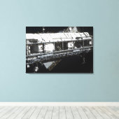 宇宙ス国際的テーションズのスターボードトゥルーズ キャンバスプリント (インサイチュ (ウッドフロア))