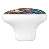 宇宙セラミックの渦巻きに魅了された犬 セラミックノブ (側面)