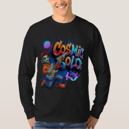 宇宙ソロエイリアンギタリスト スペースミュージックアート Tシャツ