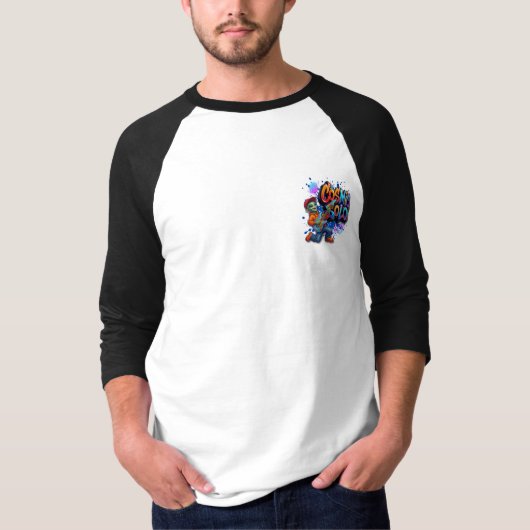 宇宙ソロエイリアンギタリスト スペースミュージックアート Tシャツ (正面)