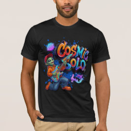 宇宙ソロエイリアンギタリスト スペースミュージックアート Tシャツ