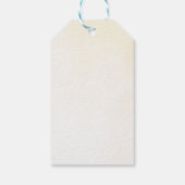 宇宙タイガーベビーシャワーメッセージカード ギフトタグ (裏面)