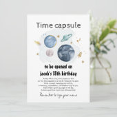 宇宙タイムカプセル最初の誕生日パーティー 招待状 (スタンド正面)