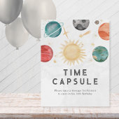 宇宙タイムカプセル1st誕生日テーブル 台座サイン