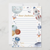 宇宙タイムカプセル メッセージカード 招待状 (正面)