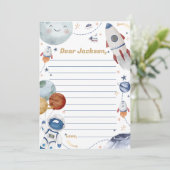 宇宙タイムカプセル メッセージカード 招待状 (スタンド正面)