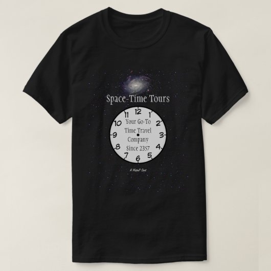 宇宙タイムツアー – A MisterPシャツ Tシャツ (デザイン正面)