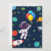 宇宙タキュラお祝い誕生日 招待状 (裏面)