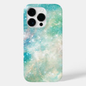 宇宙ターコイズティール(緑がかった色)銀河星空 Case-Mate iPhoneケース (裏面)