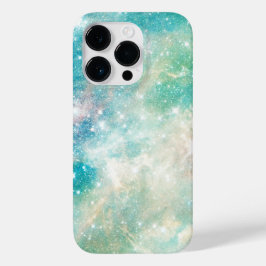宇宙ターコイズティール（緑がかった色）銀河星空 Case-Mate iPhone 14 PROケース