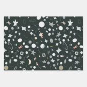 宇宙ダイノスラッピングフラットシートセット3 ラッピングペーパーシート (正面2)